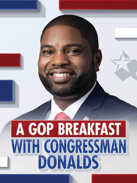 A Gop Breakfast With Congressman Donalds dcg-mark-poster