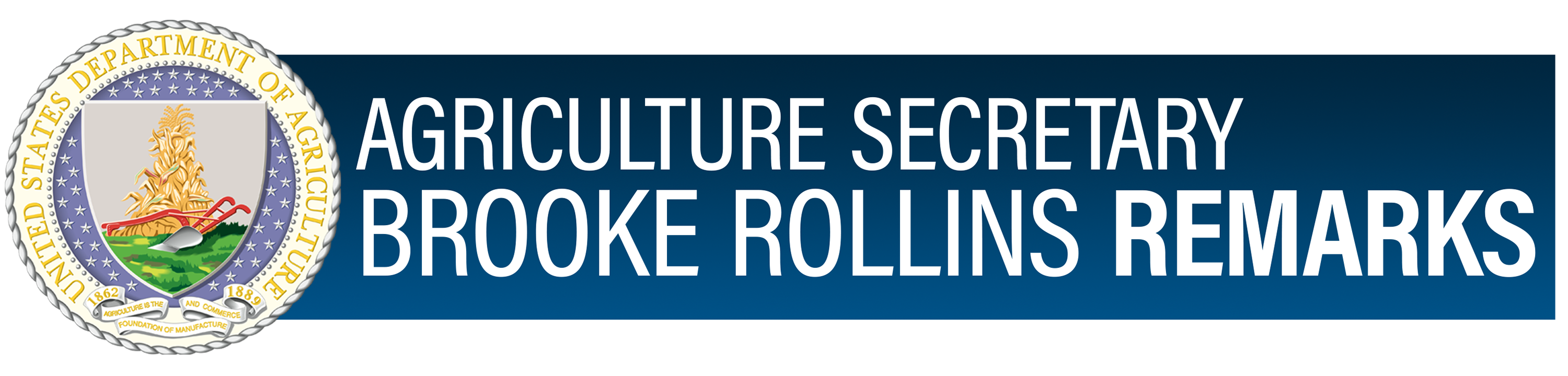 Agriculture Secretary Brooke Rollins Remarks logo