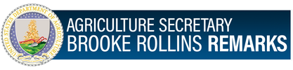 Agriculture Secretary Brooke Rollins Remarks logo