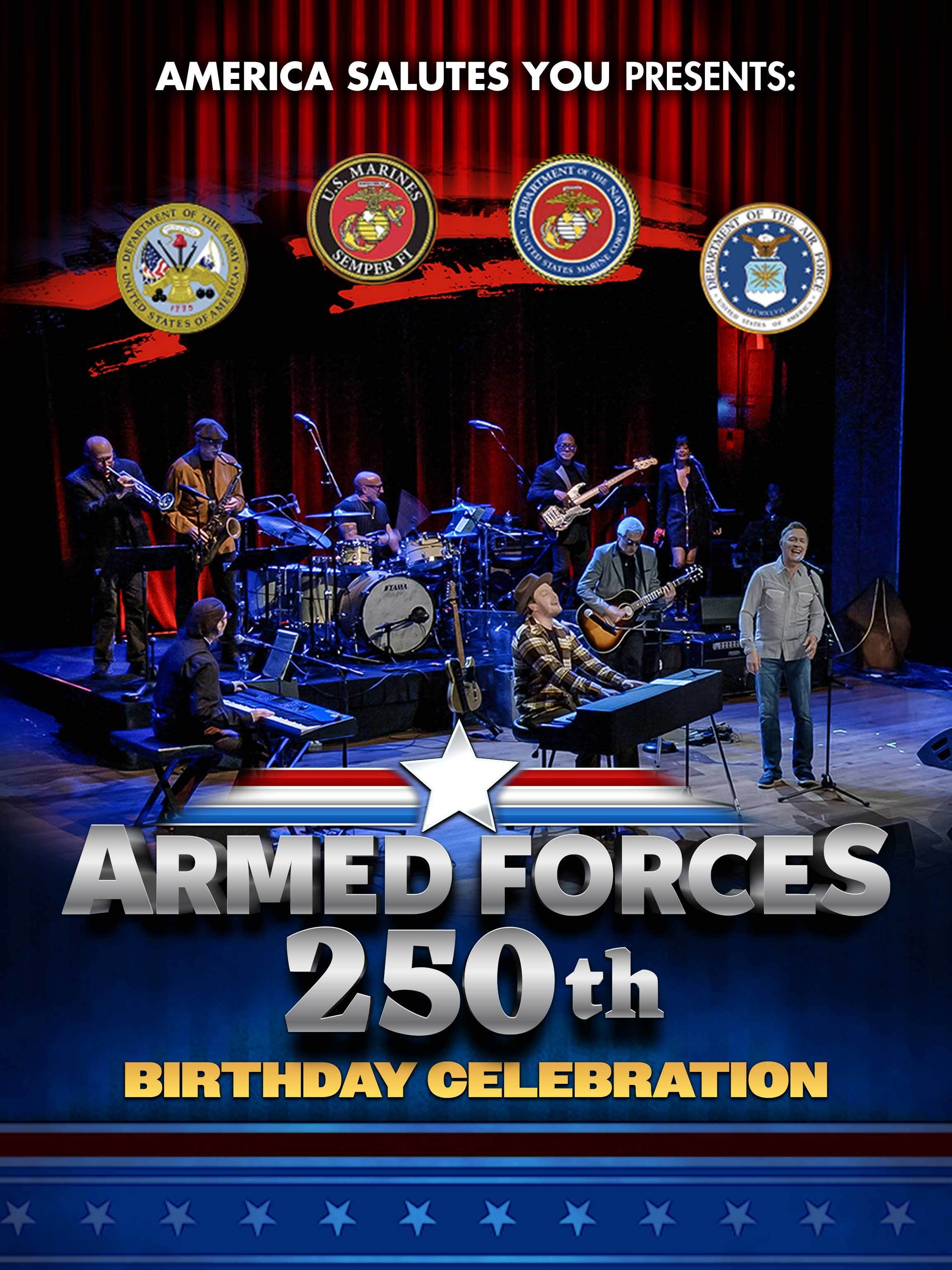 Armed Forces 250th Birthday Celebration dcg-mark-poster