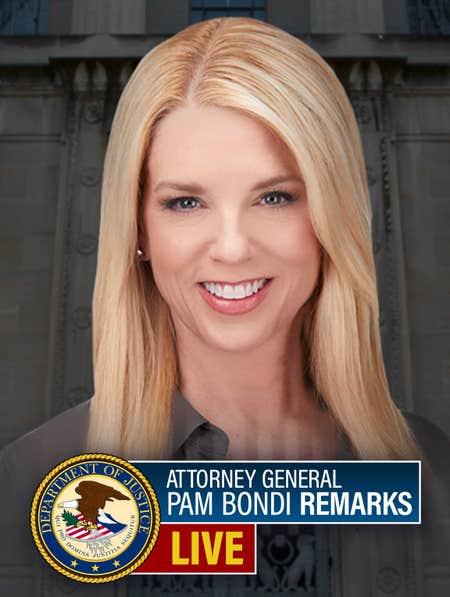 Attorney General Pam Bondi Remarks Live dcg-mark-poster