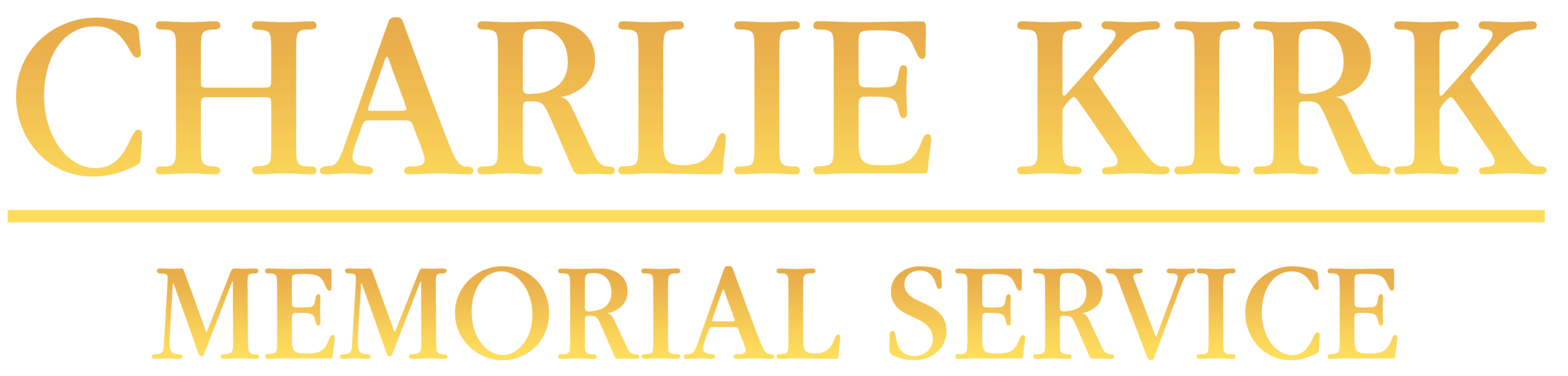 Charlie Kirk Memorial Service logo