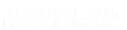 Congressional Hearing: Investigating Jack Smith logo