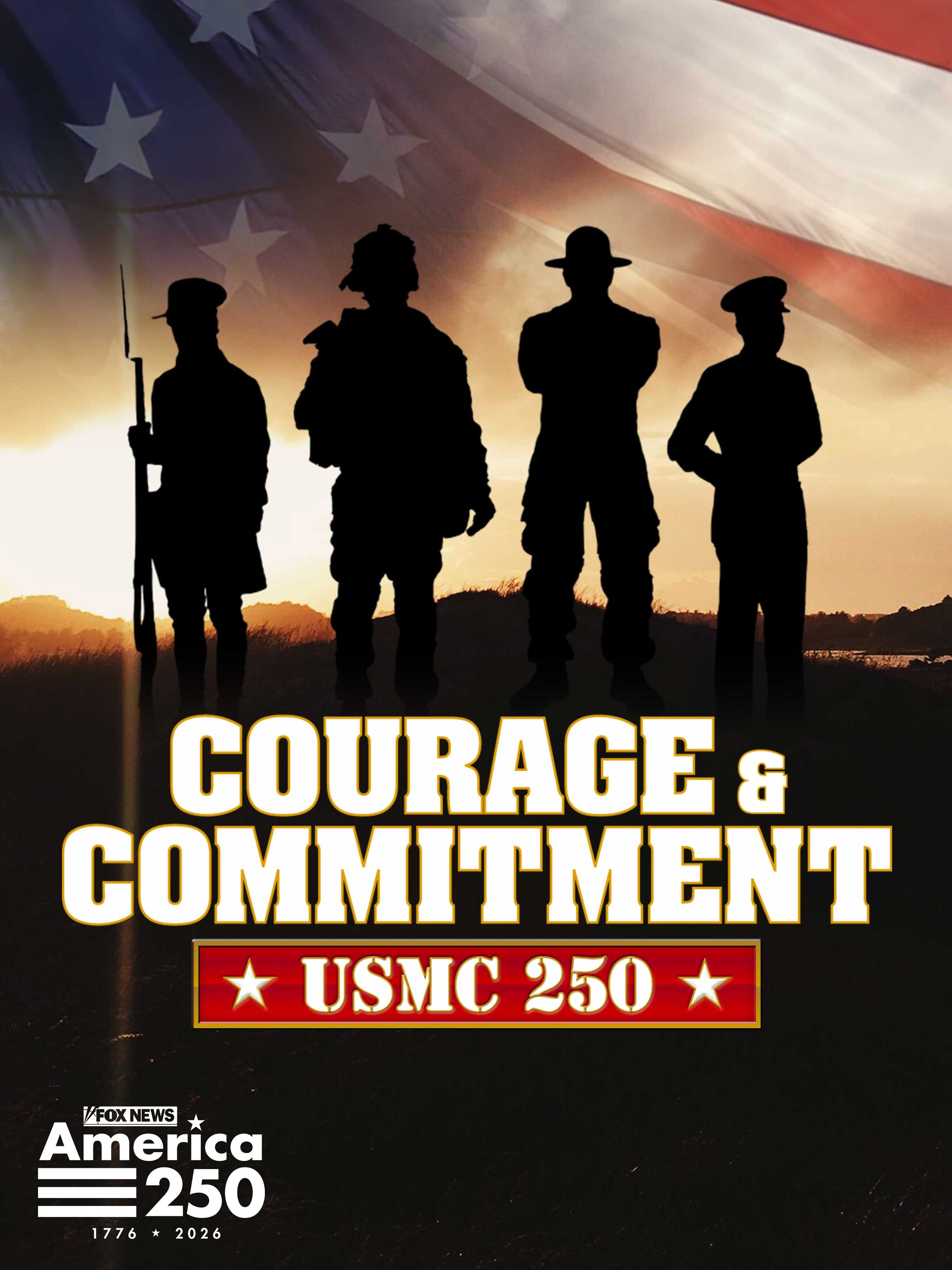 Courage & Commitment: USMC 250 dcg-mark-poster