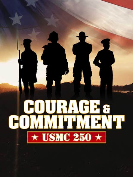 Courage & Commitment: USMC 250 dcg-mark-poster