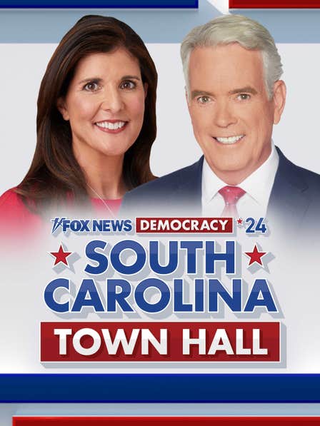 Democracy 2024: South Carolina Town Hall With Amb. Nikki Haley dcg-mark-poster