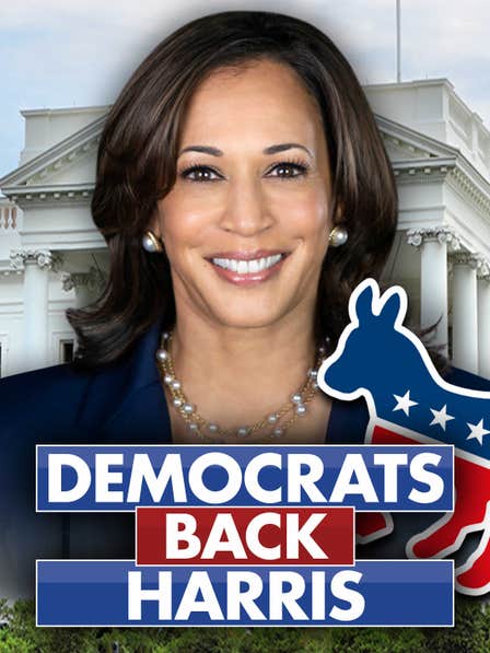 Democrats Back Harris dcg-mark-poster