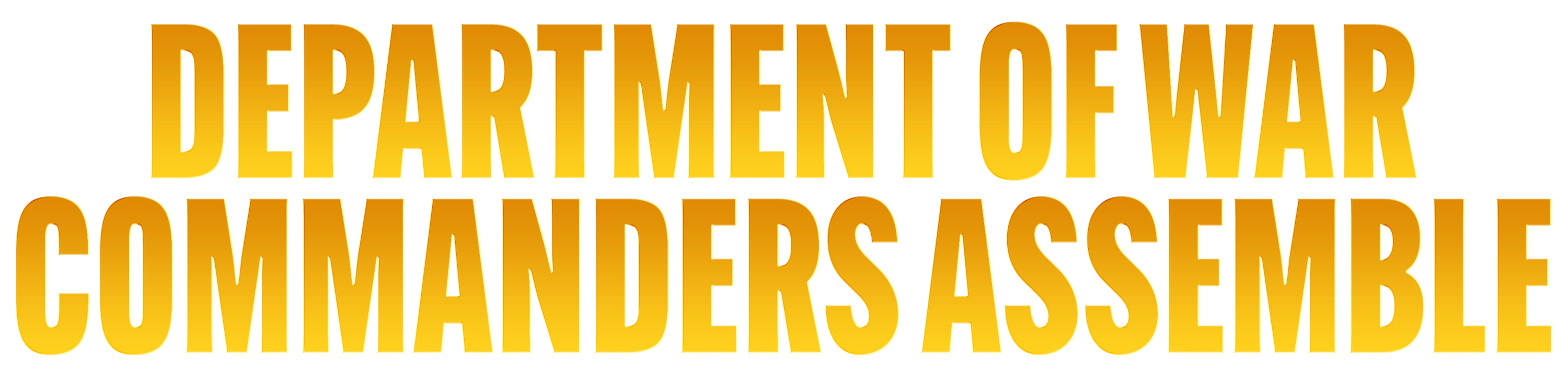 Department of War Commanders Assemble logo