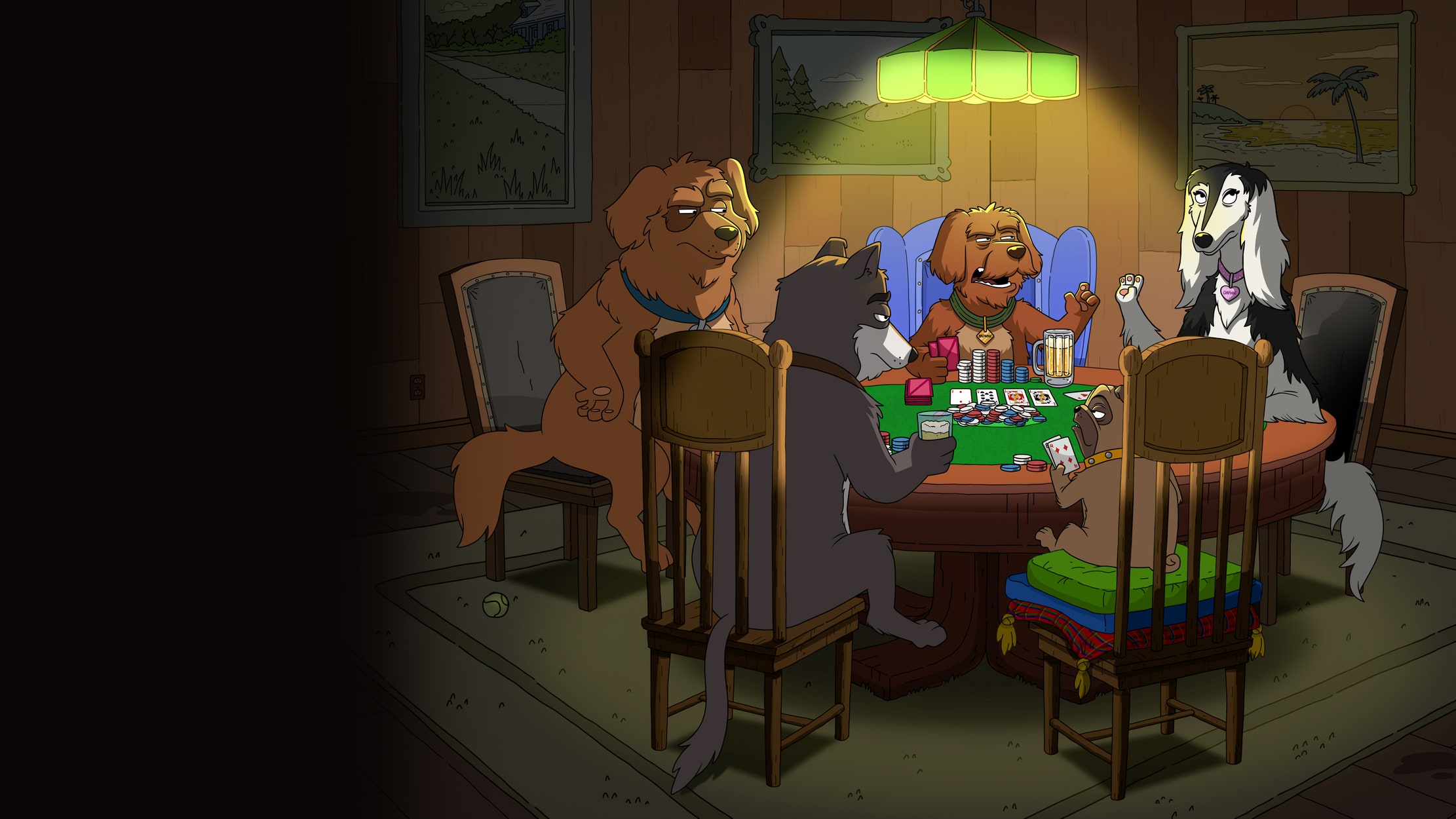 Dogs Playing Poker seriesDetail
