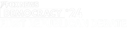 First Republican Debate: Democracy 2024 logo