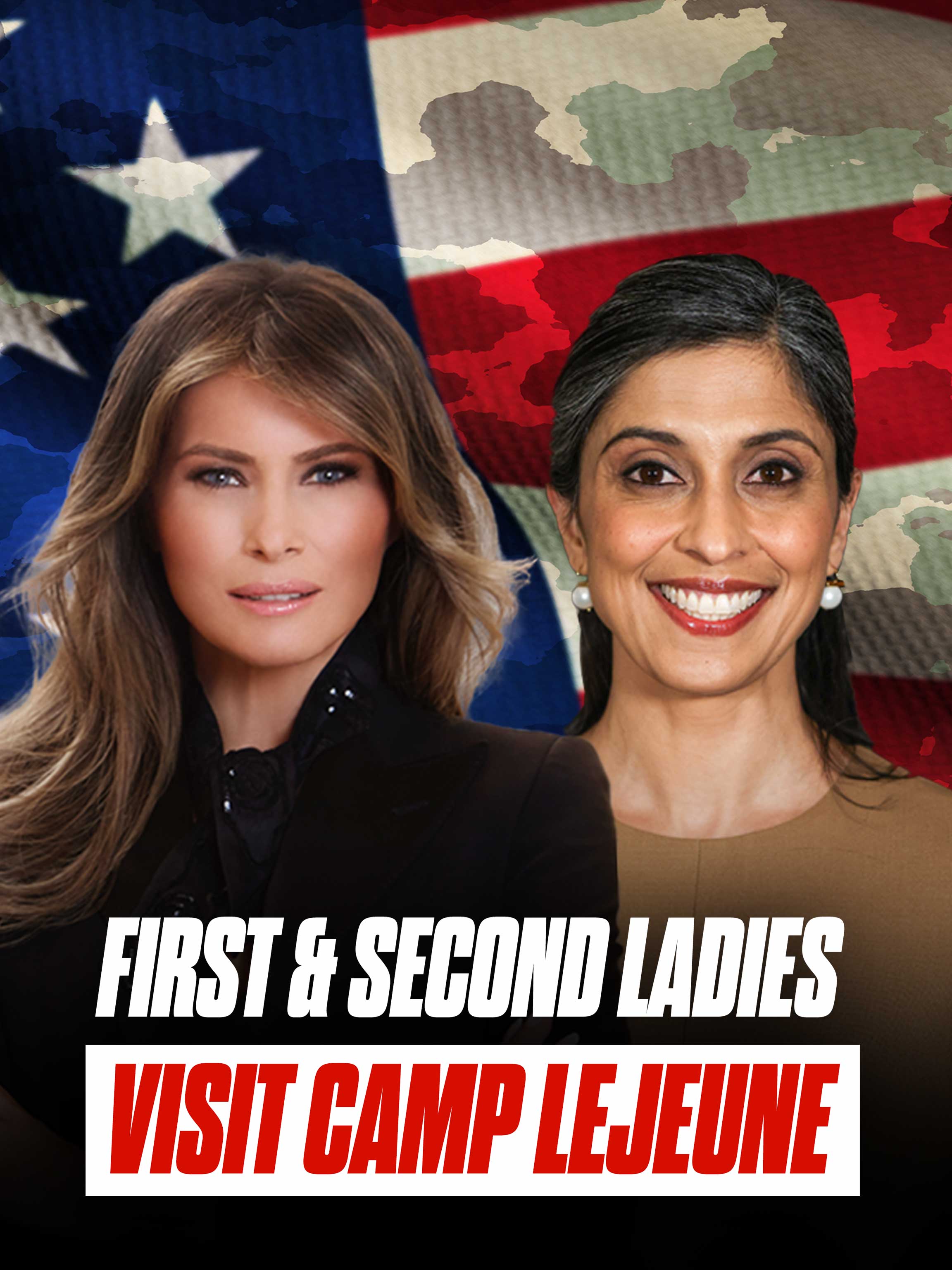 First & Second Ladies Visit Camp Lejeune dcg-mark-poster