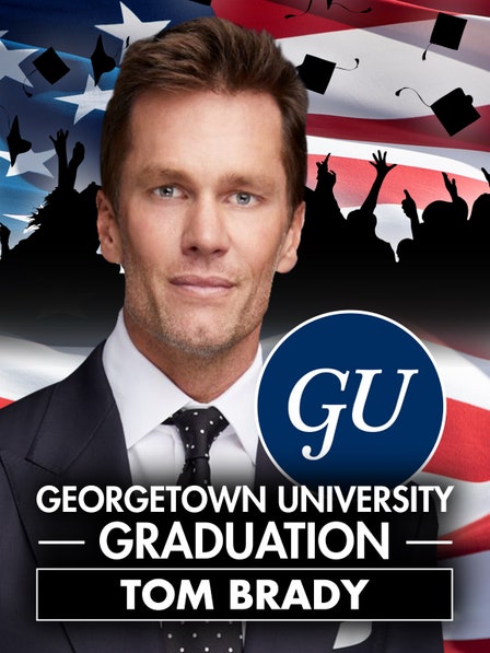 Georgetown University Graduation: Tom Brady dcg-mark-poster