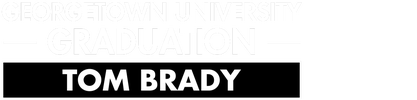 Georgetown University Graduation: Tom Brady logo