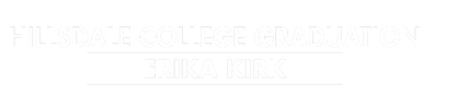 Hillsdale College Graduation: Erika Kirk logo