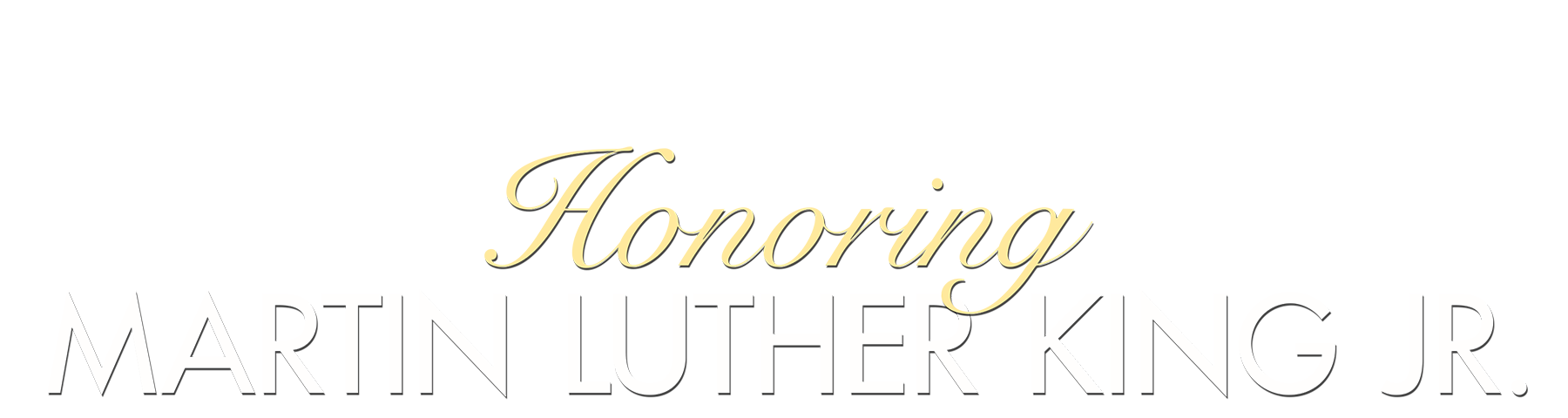 Honoring Martin Luther King Jr logo