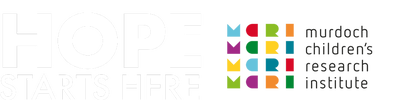 Hope Starts Here: Murdoch Children's Research Institute logo