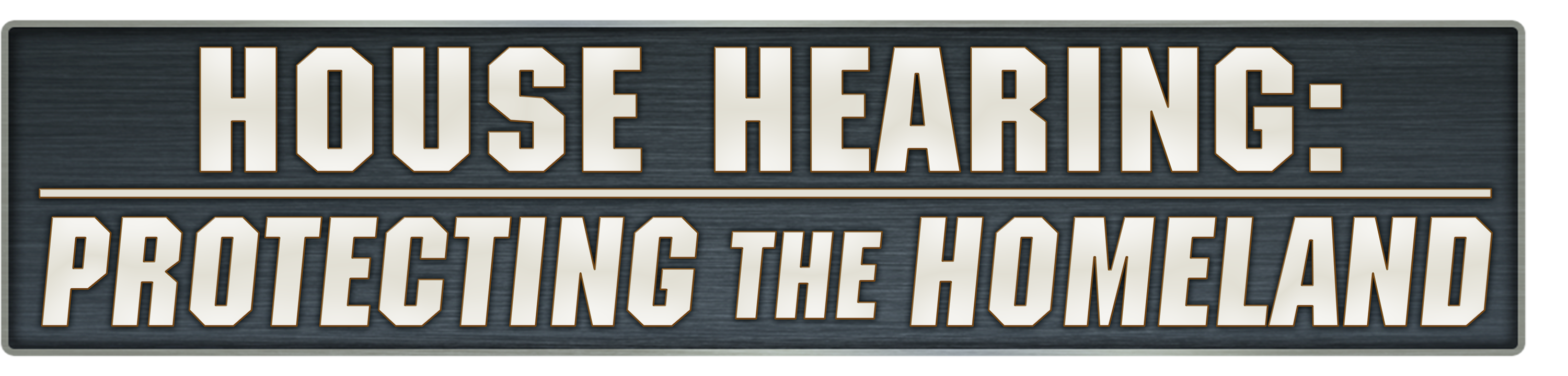 House Hearing: Protecting the Homeland logo