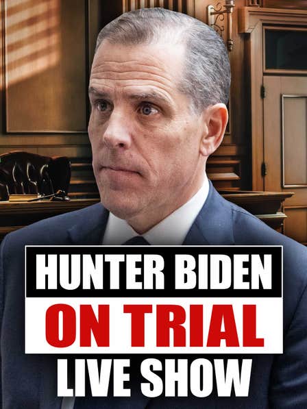 Hunter Biden on Trial Live Show dcg-mark-poster