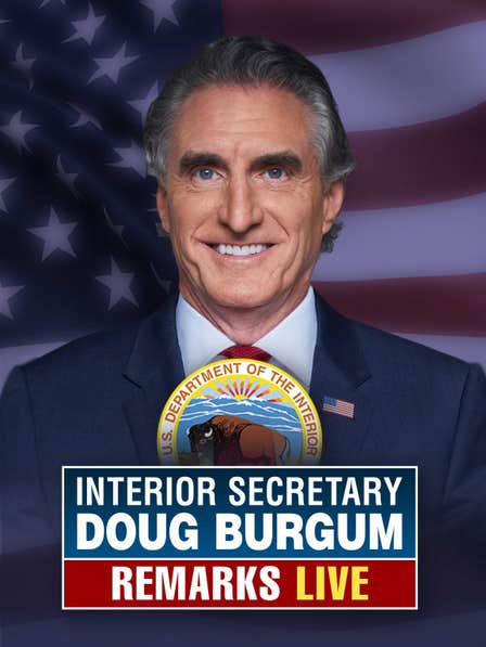 Interior Secretary Doug Burgum Remarks Live dcg-mark-poster