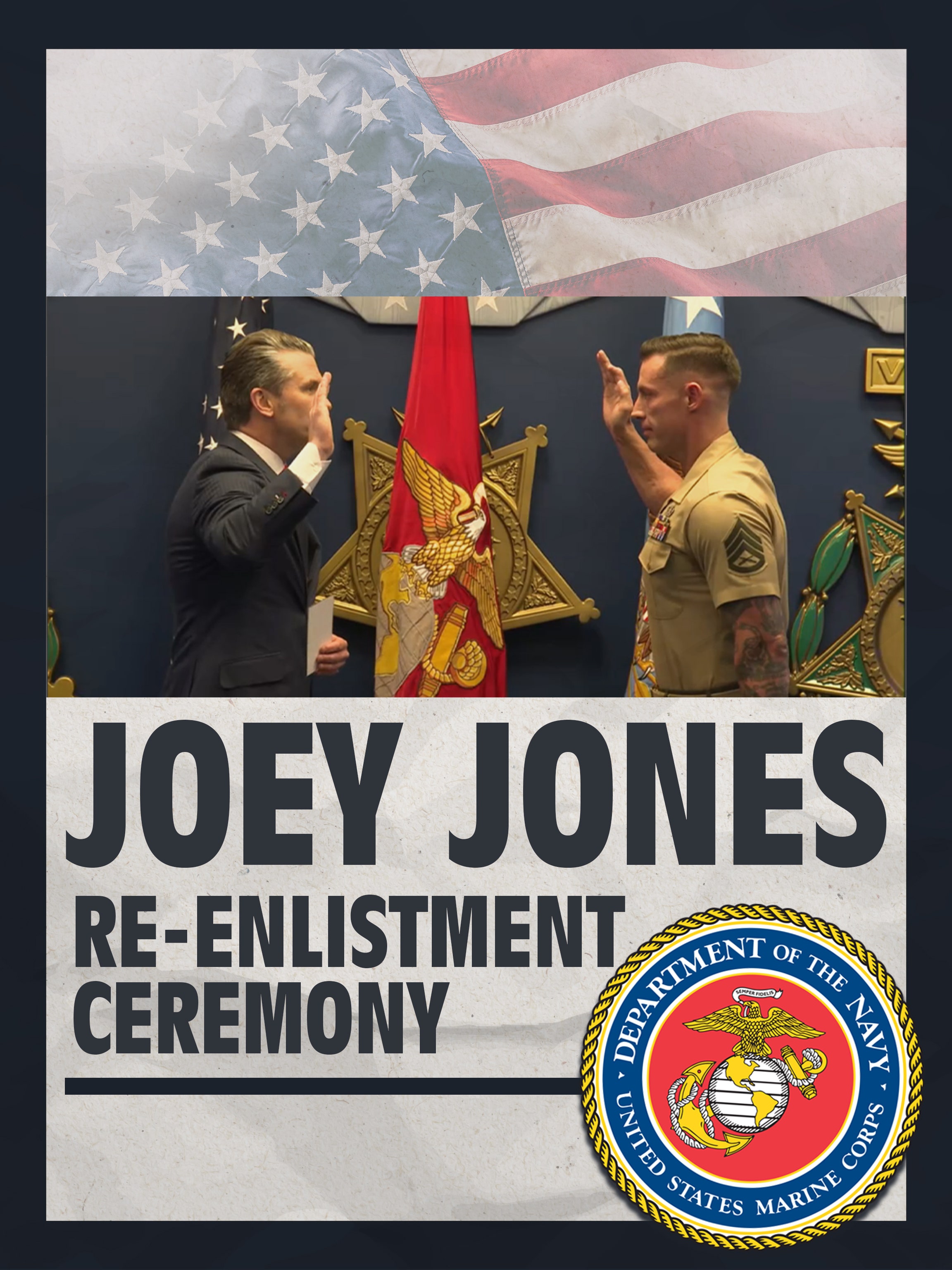 Joey Jones Re-Enlistment Ceremony dcg-mark-poster