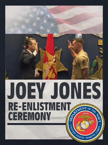 Joey Jones Re-Enlistment Ceremony dcg-mark-poster