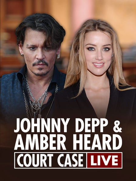 Johnny Depp and Amber Heard Court Case Live dcg-mark-poster