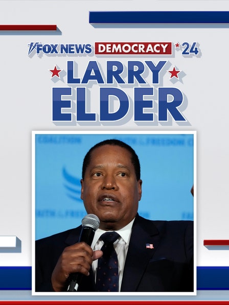 Larry Elder: Democracy 2024 dcg-mark-poster