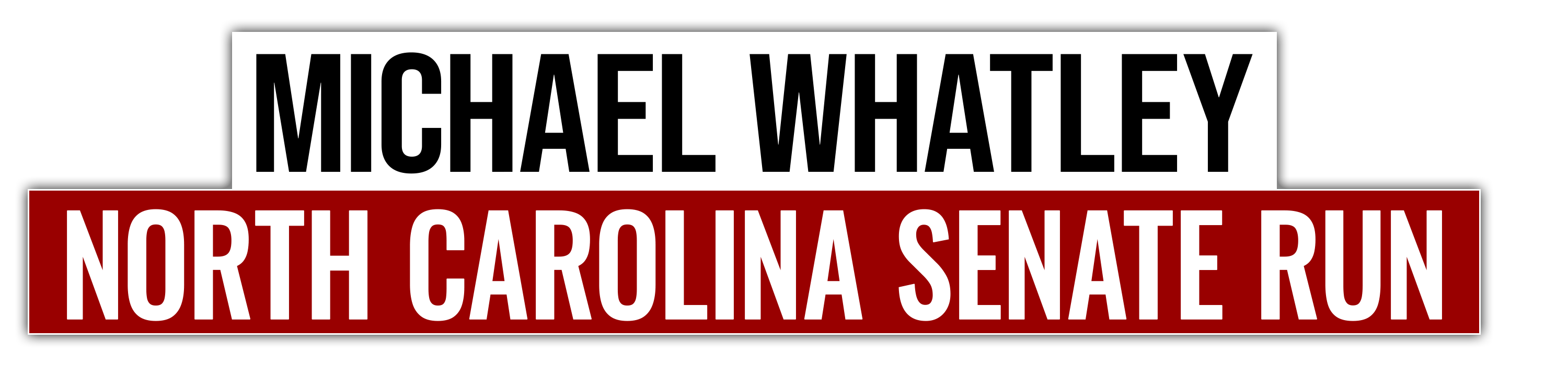 Michael Whatley North Carolina Senate Run logo