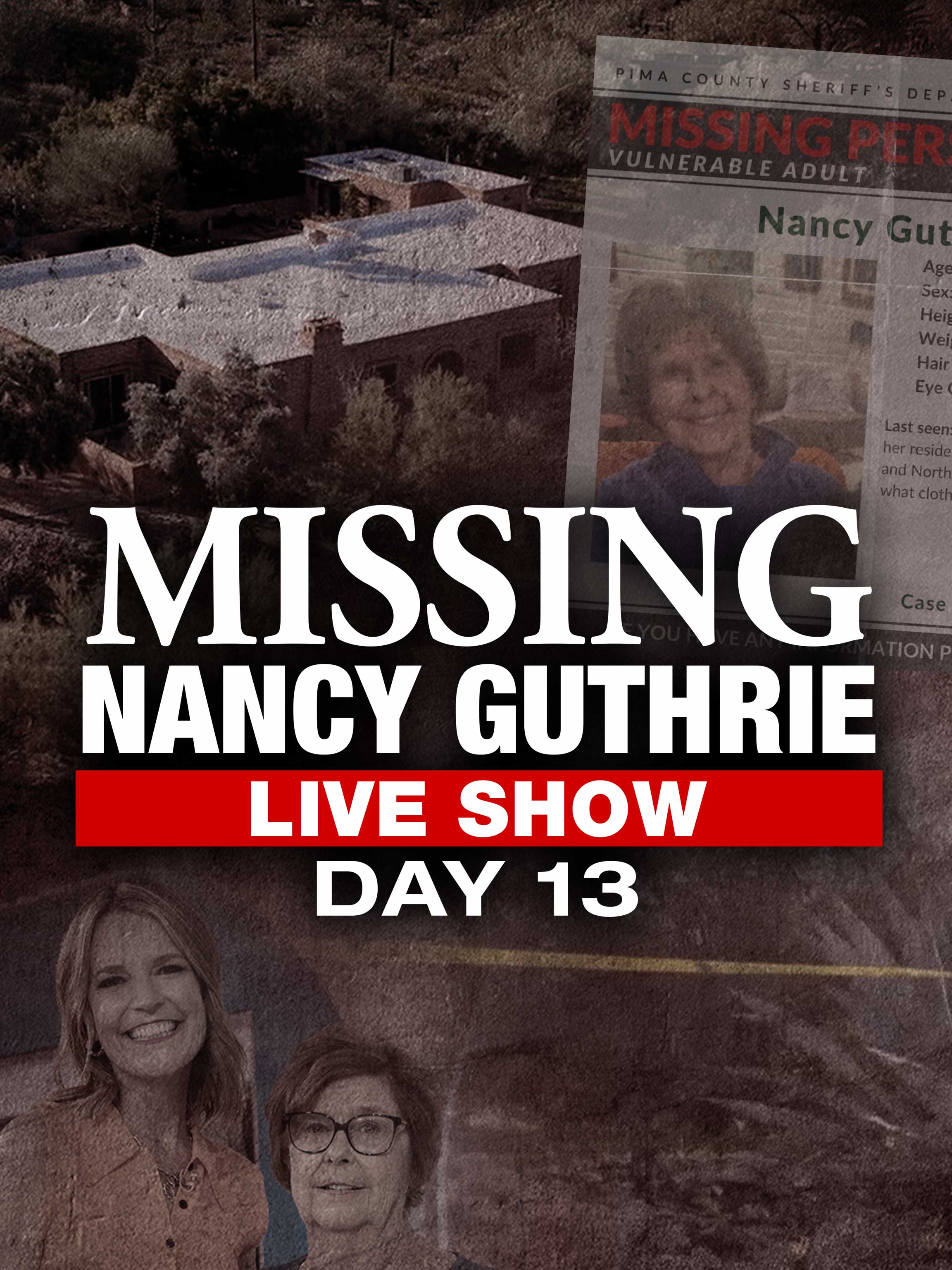 Missing Nancy Guthrie: Live Show dcg-mark-poster