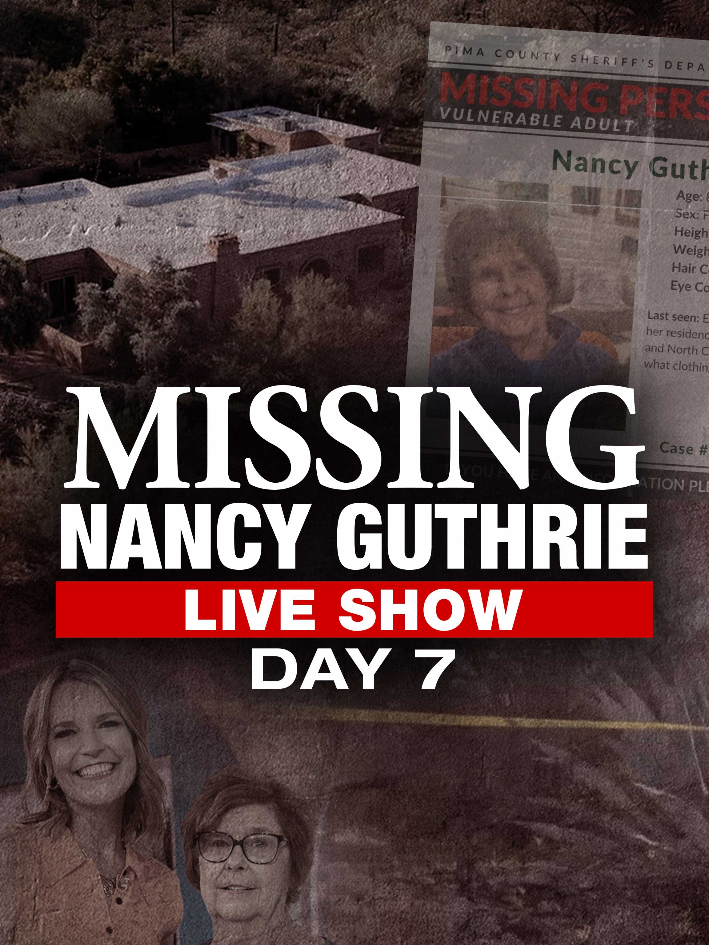 Missing Nancy Guthrie: Live Show dcg-mark-poster