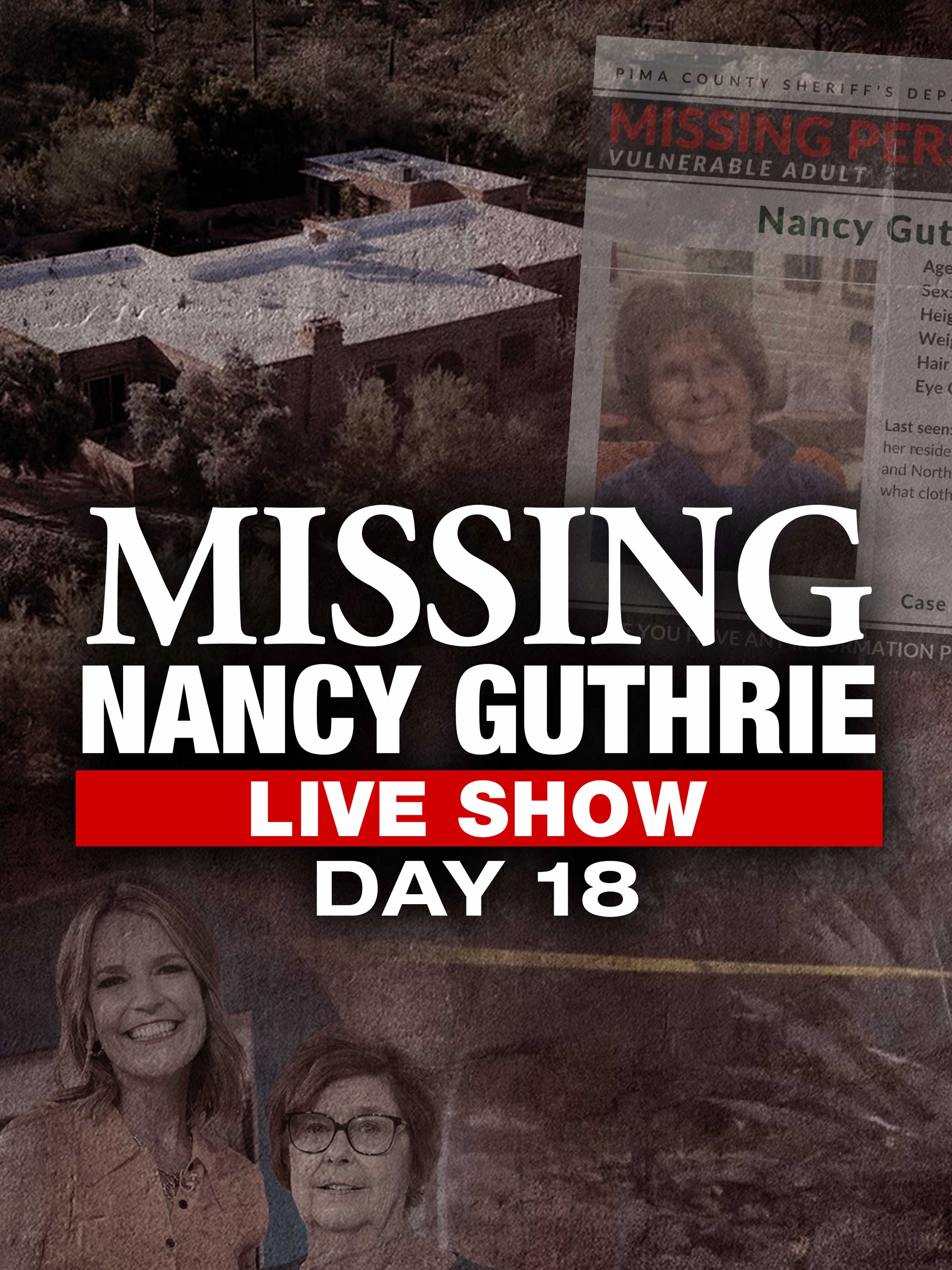 Missing Nancy Guthrie: Live Show dcg-mark-poster