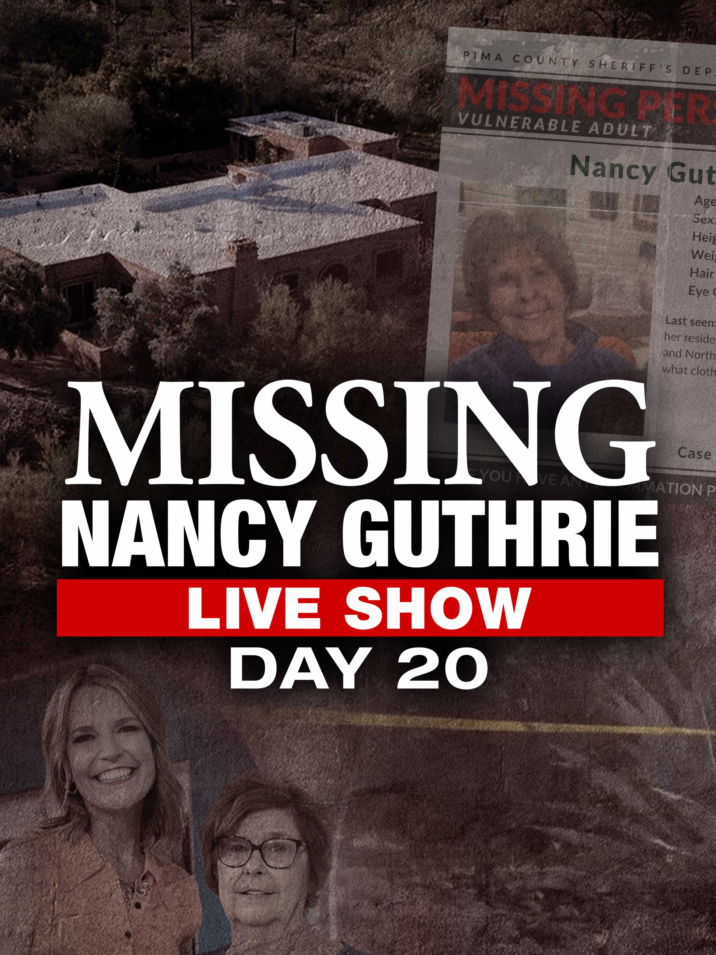 Missing Nancy Guthrie: Live Show dcg-mark-poster