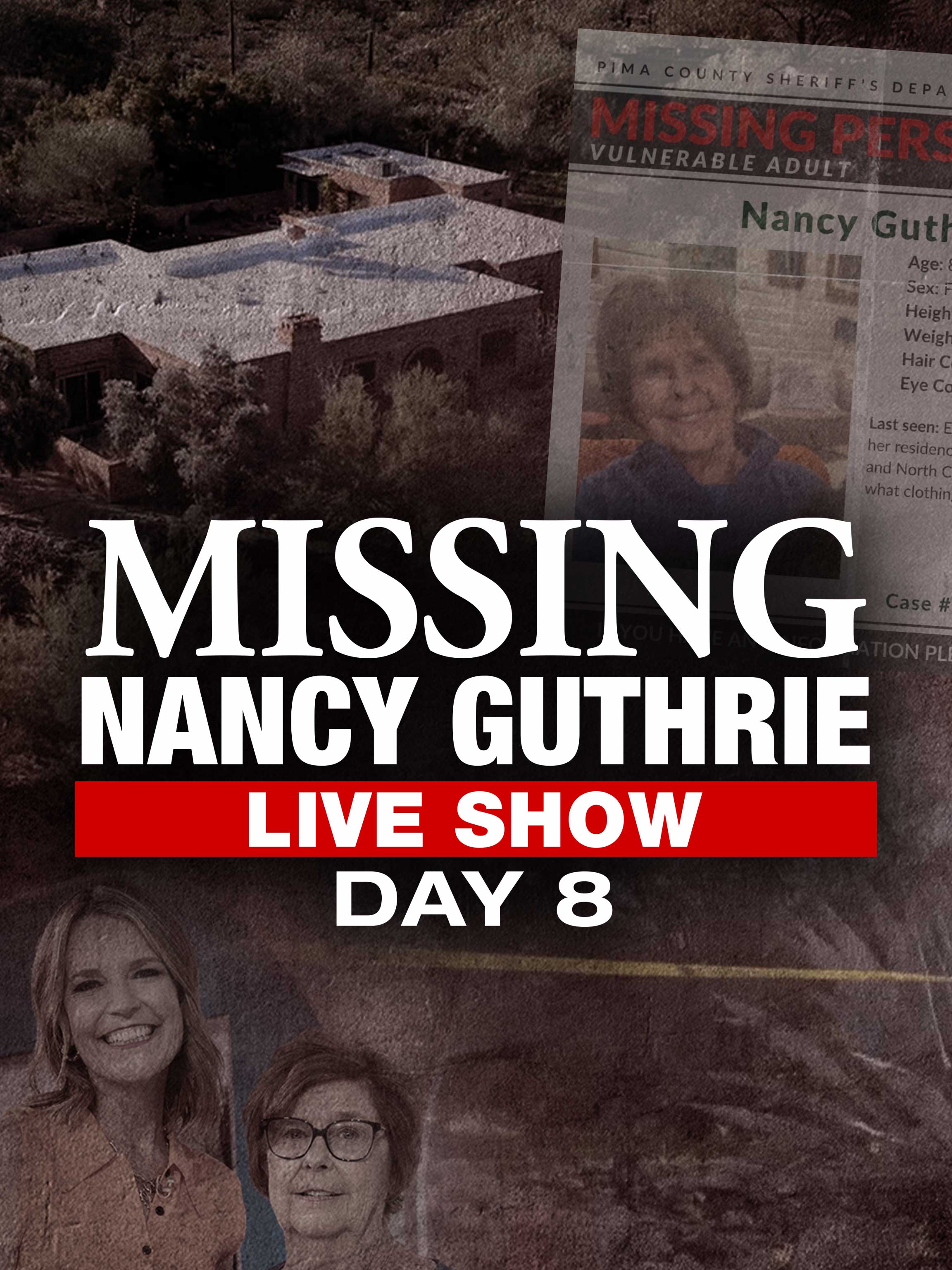 Missing Nancy Guthrie: Live Show dcg-mark-poster