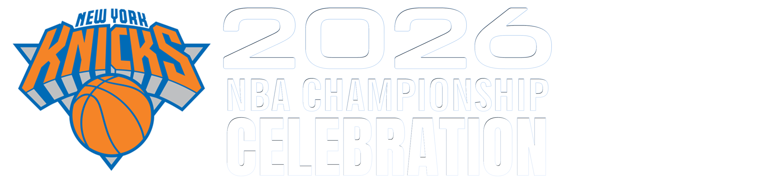 New York Knicks 2026 NBA Championship Celebration logo