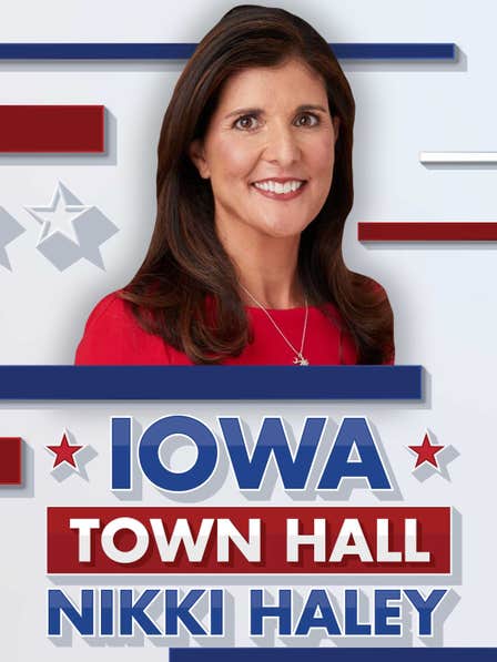 Nikki Haley Townhall: Democracy 2024 dcg-mark-poster