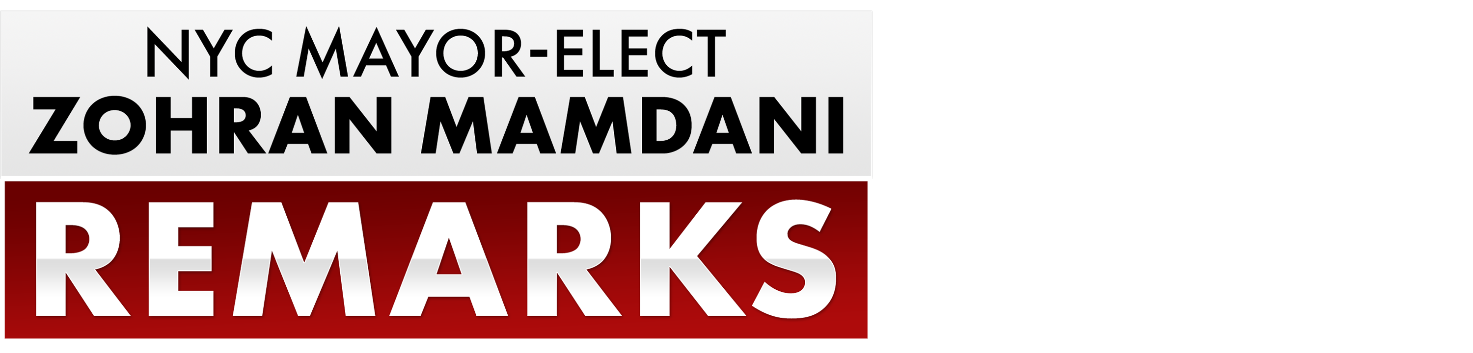 Nyc Mayor-Elect Zohran Mamdani Remarks logo