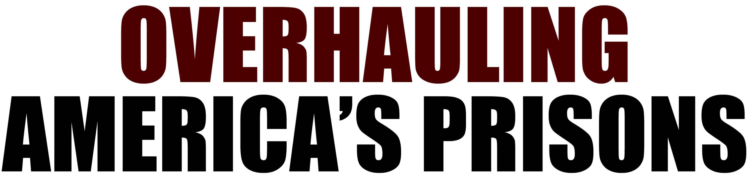 Overhauling America's Prisons logo