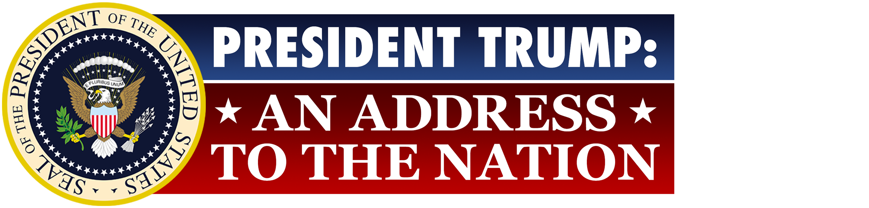President Trump: An Address to the Nation logo