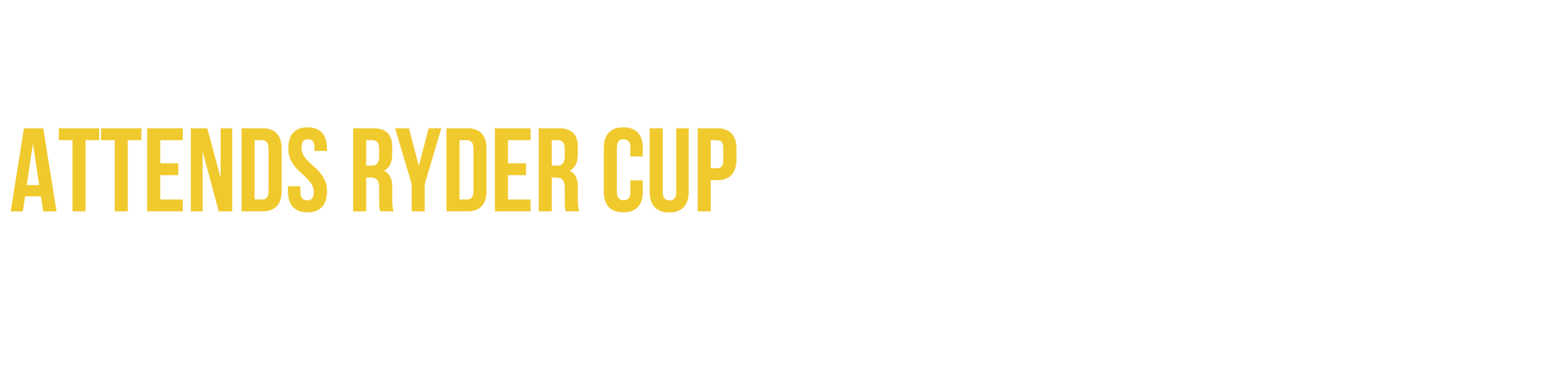 President Trump Attends Ryder Cup 2025 logo
