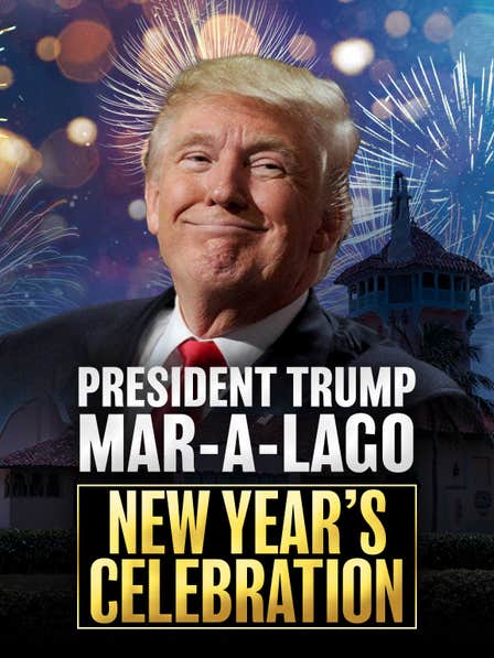 President Trump Mar-A-Lago New Year's Celebration dcg-mark-poster