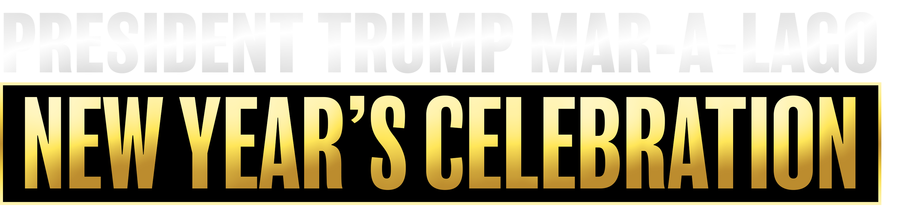 President Trump Mar-A-Lago New Year's Celebration logo