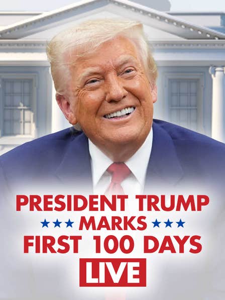 President Trump Marks First 100 Days Live dcg-mark-poster