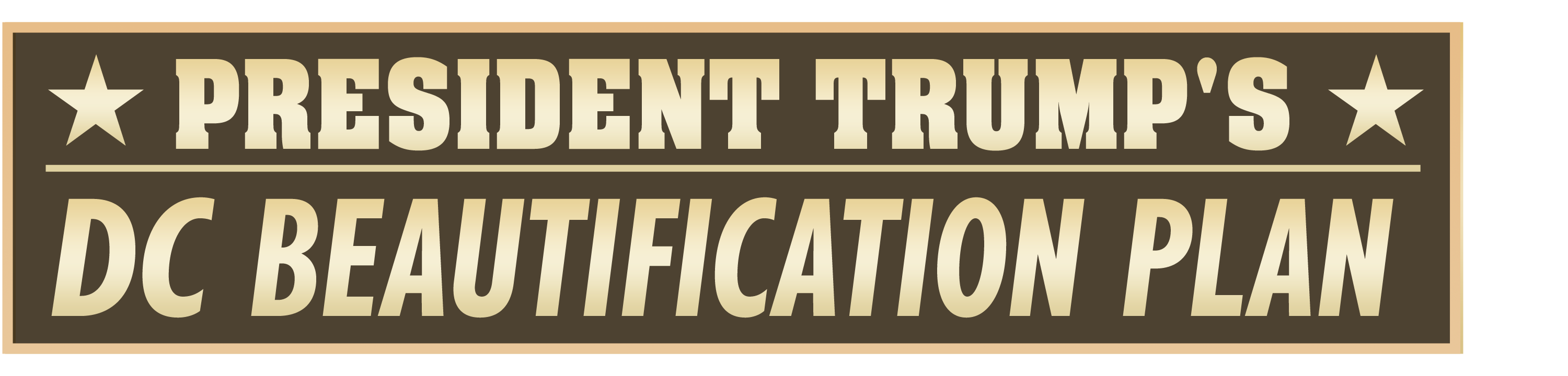 President Trump's Dc Beautification Plan logo