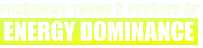 President Trump's Pursuit of Energy Dominance logo