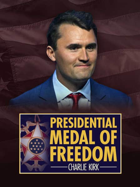 Presidential Medal of Freedom: Charlie Kirk dcg-mark-poster