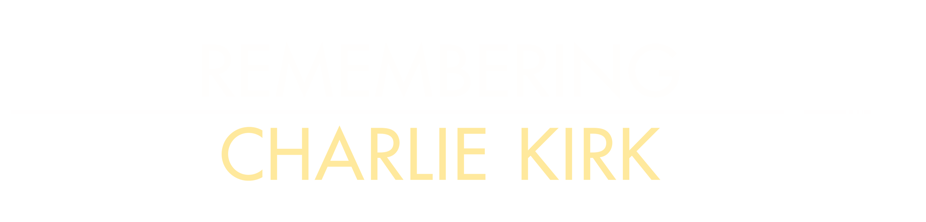Remembering Charlie Kirk logo
