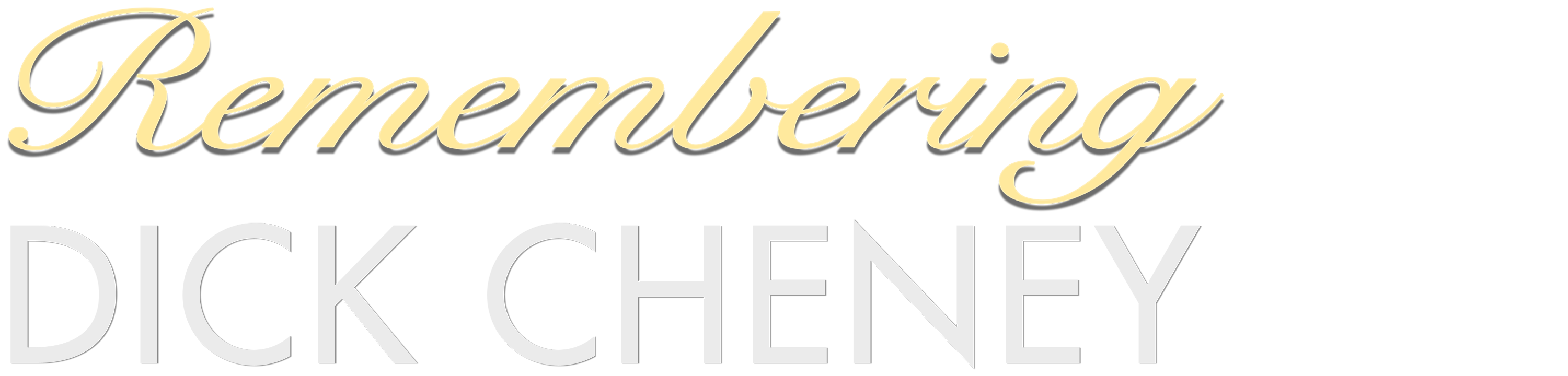 Remembering Dick Cheney logo