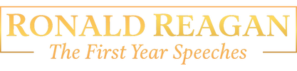 Ronald Reagan: The First Year Speeches logo