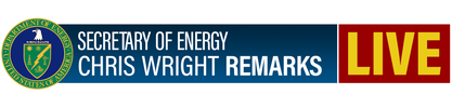 Secretary of Energy Chris Wright Remarks Live logo