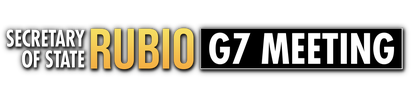 Secretary Of State Rubio G7 Meeting logo